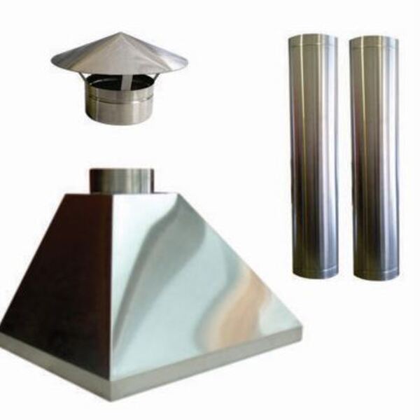 Kit Churrasqueira Completa I430 2 Dutos Sem Braseiro, Suporte