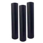 Kit Churrasqueira Completa Preta 3 Dutos 2 Curvas Grill Girat