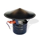 Kit Churrasqueira Completa Preta 3 Dutos Sem Vidro Grill Gira