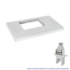 Kit Churrasqueira Pré-Moldada Concreto Refratário Estilo Vermelha Atacadão Lazer e Mesa Concreto