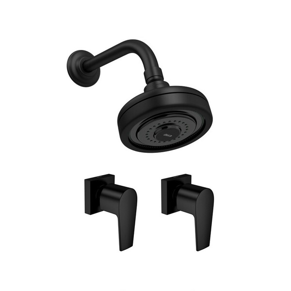 Kit Chuveiro Acqua Plus 2 Acabamentos Level Black Matte Deca