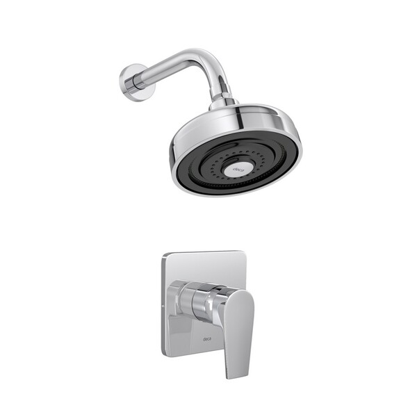 Kit Chuveiro Acqua Plus E Acabamento Level Cromado Deca