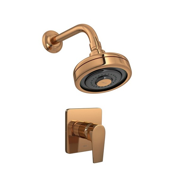 Kit Chuveiro Acqua Plus E Acabamento Level Red Gold Deca