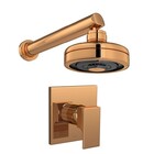 Kit Chuveiro Acqua Plus E Acabamento Unic Red Gold Deca