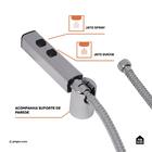 Kit Chuveiro Autolimpante Redondo De Parede Longo Mauá Com De