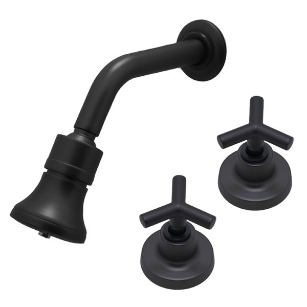 Kit Chuveiro Banheiro Lavatório Ducha Grafite Preto Fosco + 2