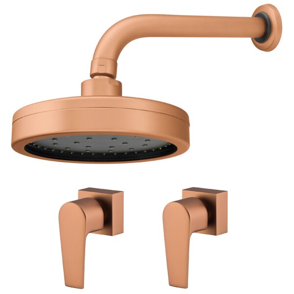 Kit Chuveiro Mix E 2 Acabamentos Bold Rose Gold Fani