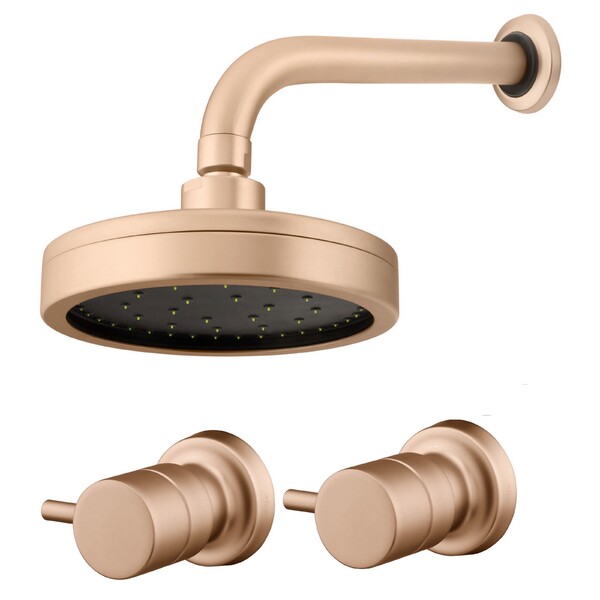 Kit Chuveiro Mix E 2 Acabamentos Eva Champanhe Fani