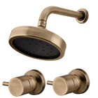 Kit Chuveiro Mix E 2 Acabamentos Eva Ouro Velho Fani