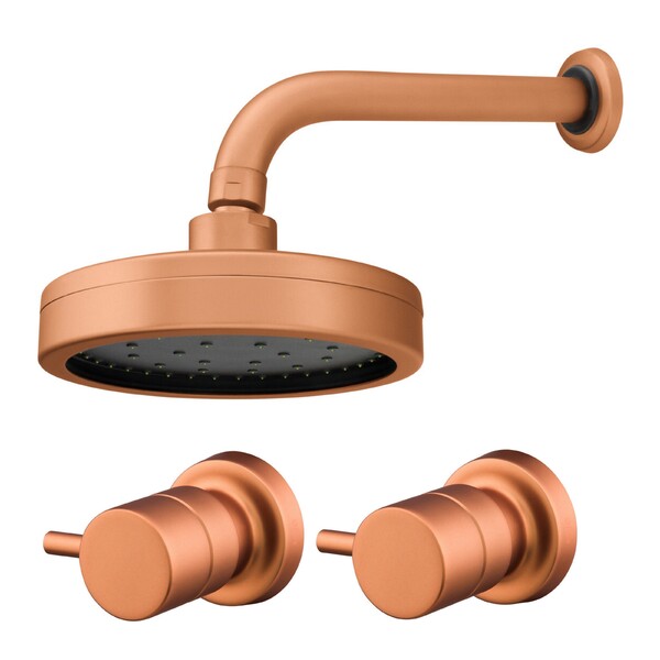 Kit Chuveiro Mix E 2 Acabamentos Eva Rose Gold Fani