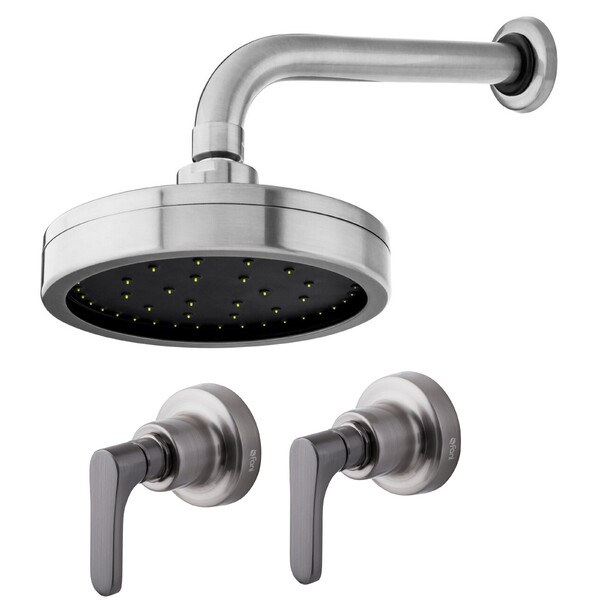 Kit Chuveiro Mix E 2 Acabamentos Túnis Grafite Fani