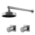 Kit Chuveiro Mix Plus E 2 Acabamentos Elo Grafite Fani