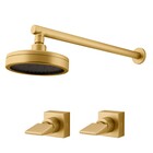 Kit Chuveiro Mix Plus E 2 Acabamentos Prima Gold Fani