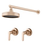 Kit Chuveiro Mix Plus E 2 Acabamentos Túnis Champanhe Fani