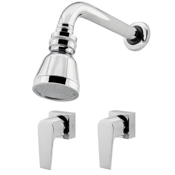 Kit Chuveiro Ouro Preto E 2 Acabamentos Bold Cromado Fani