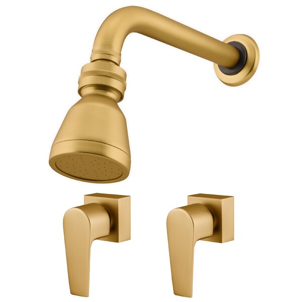 Kit Chuveiro Ouro Preto E 2 Acabamentos Bold Gold Fani