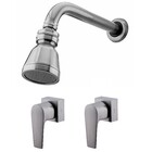 Kit Chuveiro Ouro Preto E 2 Acabamentos Bold Grafite Fani