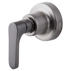 Kit Chuveiro Ouro Preto E 2 Acabamentos Túnis Grafite Fani