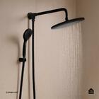 Kit Chuveiro Redondo De Parede Macaé Com Desviador Mundaú E D