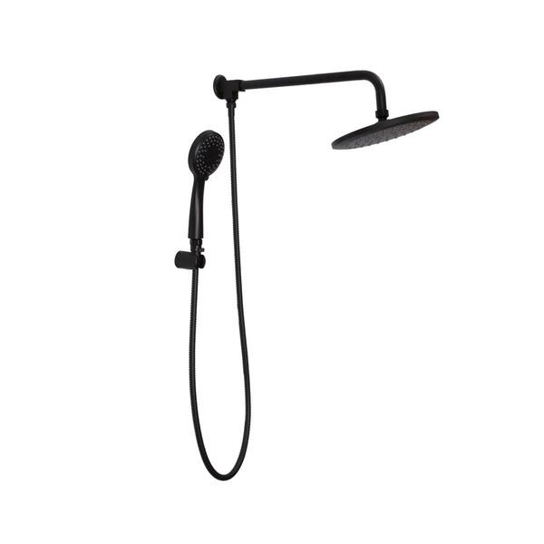 Kit Chuveiro Redondo De Parede Macaé Com Desviador Mundaú E D