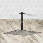 Kit Chuveiro Teto Fosco 304 Slim 40 Cm + Braço 25 Cm Mundaú -