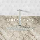 Kit Chuveiro Teto Inox 304 Slim 40 Cm + Braço 25 Cm Mundaú -