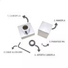 Kit Chuveiro Teto Quadrada 25x25cm Cromada Inox E 2 Acabamento