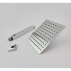 Kit Chuveiro Teto Quadrada 30x30cm Cromada Inox E 2 Acabamento