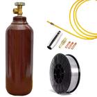 Kit Cilindro De Gás Argônio 1m³ + Arame Alumínio 1,0mm 1kg +
