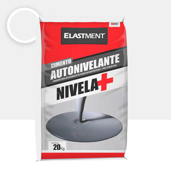 Kit Cimento Autonivelante Nivela+ 20kg Cinza 3 Unidades