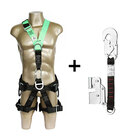 Kit Cinto 5 Pontos + Trava Quedas Dg5200 Dg9000 Verde