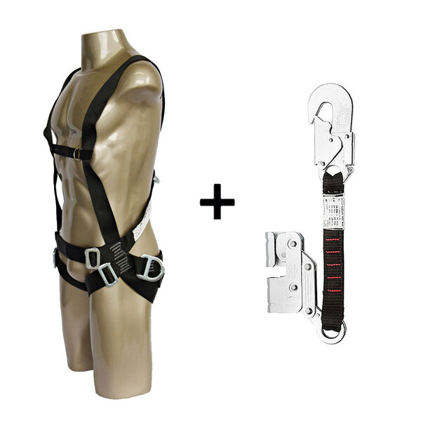 Kit Cinto Segurança 3 Argolas Com Trava Quedas Dg6002 Dg9000