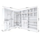 Kit Closet 2,00a Com Gaveteiro E Cabideiro M277.b