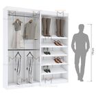 Kit Closet 2 Módulos Cabideiro E Sapateira M490.b 100% Mdf