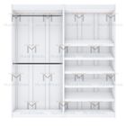 Kit Closet 2 Módulos Cabideiro E Sapateira M490.b 100% Mdf