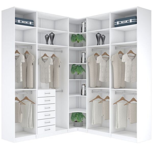 Kit Closet Modulado A270xp50cm 100% Mdf M680.b