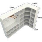 Kit Closet Modulado Armário Colmeia Cabideiro Canto M19