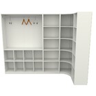Kit Closet Modulado Armário Colmeia Cabideiro Canto M19