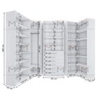 Kit Closet Modular Cabideiro Gaveteiro E Prateleiras M505.b