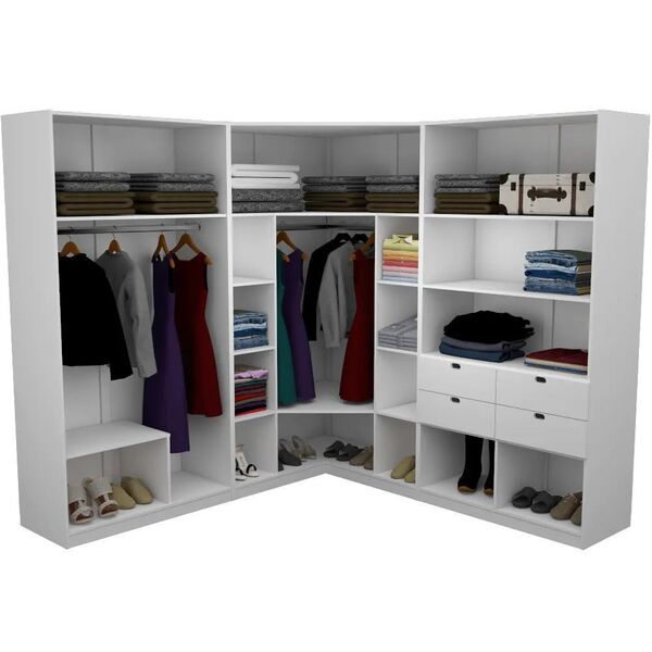 Kit Closet Modular M75.2021.b (m101,113,114) Casa Quarto