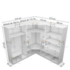 Kit Closet Modular M75.2021.b (m101,113,114) Casa Quarto