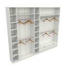 Kit Closet Ou Loja Armário Colmeia Cabideiro M33 100% Mdf