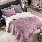 Kit Coberdrom Canelado Boston Queen 03 Peças - Dupla Face Man