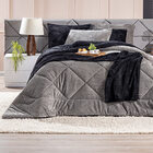 Kit Coberdrom Canelado Dupla Face Denver Queen 03 Peças - Man