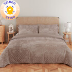 Kit Coberdrom Casal 3 Peças Aveludado com Porta Travesseiros