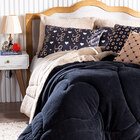 Kit Coberdrom Golden Love Preto Casal Padrão C/ Almofadas 05