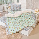 Kit Coberdrom Infantil Lolli Dupla Face Sherpa 2 Peças - Zoo