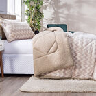 Kit Coberdrom Nevada Estampado Chevron Caqui Casal Padrão 03
