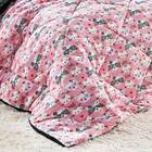 Kit Coberdrom Nevada Estampado Gatinhos Rosa King 03 Peças -