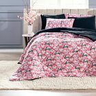 Kit Coberdrom Nevada Estampado Gatinhos Rosa Queen 03 Peças -